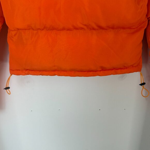 Orange Puffer Bubble Coat Jacket – Size Small - Picture 9 of 12